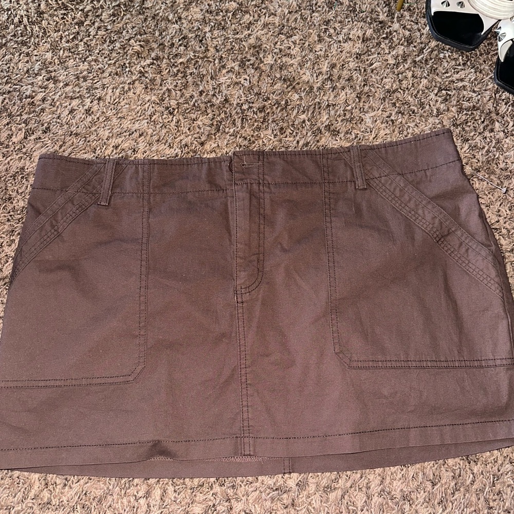 Wild Fable Taupe Mini Skirt